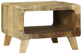 Mesa de Café 50x50x35 cm Madeira de Mangueira Maciça