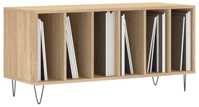 Armário p/ discos 100x38x48cm derivados madeira carvalho sonoma
