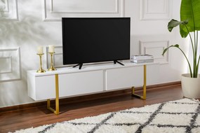 Móvel TV Serenity – Branco e Dourado – 180 cm x 50 cm x 29,5 cm
