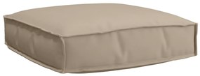 vidaXL Almofada de Pallet para Assento Taupe 60x60x12 cm Tecido Oxford