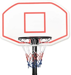 Tabela de basquetebol 258-363 cm polietileno branco