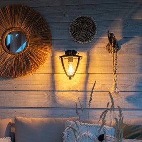 Lanterna de parede exterior clássica cinzento escuro IP44 - Platar