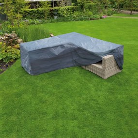 Capa p/ móveis jardim em forma de L 250x90x90 cm