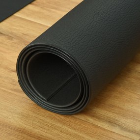 HOMCOM Tapete Protetor de Chão para Equipamentos Fitness 6mm Tapete Antiderrapante para Passadeiras e Bicicletas Estáticas para Casa Academia 180x90cm Preto