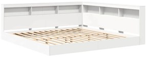 Cama Estante Branca 180x200 cm Madeira Engineered