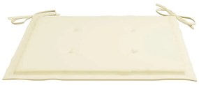 Cadeiras exterior dobráveis c/ almofadões 4 pcs acácia maciça