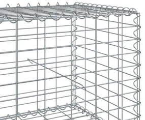 Cesto gabião com cobertura 100x100x50 cm ferro galvanizado