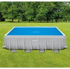 93305 INTEX Cobertura para piscina solar 476x234 cm polietileno azul