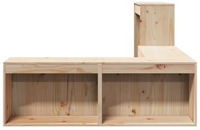 Mesa de cabeceira com secretária 222x107x75 cm pinho maciço