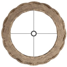 Abajur Ø30x20 cm vime castanho