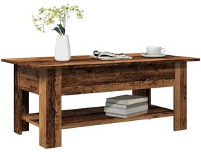 Mesa de centro 102x55x42 cm derivados de madeira madeira velha