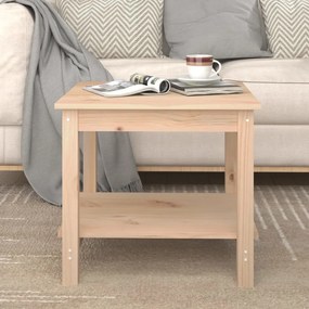 822277 vidaXL Mesa de centro 50x50x45 cm pinho maciço