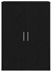 Aparador Carvalho Preto 60x31x84 cm Madeira Engenheirada