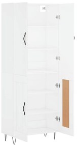 Armário alto 69,5x34x180 cm derivados de madeira branco