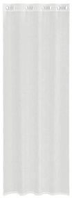 Cortinas de voile com ilhós 2 pcs branco