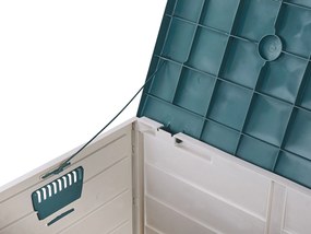 Caixa para exterior creme e verde 112 x 50 cm LOCARNO Beliani