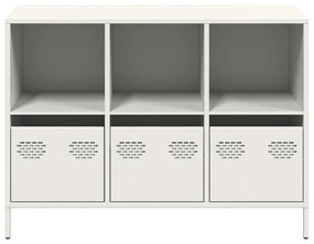 Aparador 101,5x39x73,5 cm aço laminado a frio branco