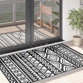 Tapete de exterior 120x180 cm ARAKIL PP preto