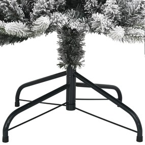 Árvore Natal artificial c/ 300 luzes LED e flocos de neve 210cm