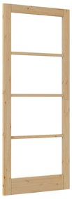 porta interna com vidro "ORKDAL" 86x211x4 cm madeira sólida de pinho