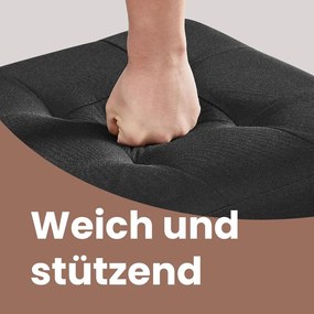 Banco com espaço de arrumação 38 x 38 x 40 cm preto