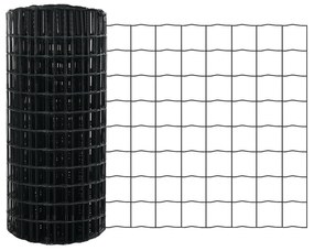 Cerca Euro Cinza 0.6x25 m Aço