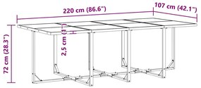 Conjunto de Jantar para Jardim vidaXL com 16 Peças e Almofadas em Aço