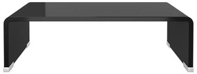 Suporte de TV/monitores em vidro 40x25x11 cm preto