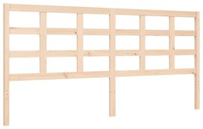 Estrutura de cama com cabeceira 180x200 cm madeira maciça