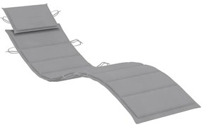 Espreguiçadeiras com almofadões 2 pcs madeira de acácia maciça
