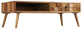 Mesa centro madeira acácia maciça c/ acabam. mel 110x50x37 cm