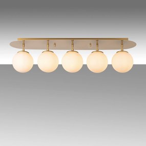 Candeeiro de Tecto Well – Dourado – 90 x 23 x 25 cm