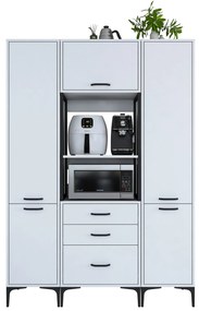 Armário Multiuso JE145 – Branco – 140x198,6x40 cm