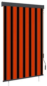 Estore de rolo para exterior 120x250 cm laranja e castanho