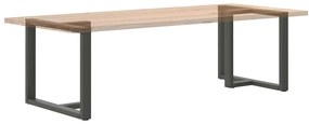Pés para mesa de jantar em forma de T, 2 peças, antracite, 90x35x(72-7