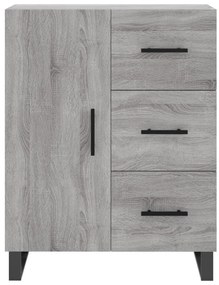Aparador 69,5x34x90 cm derivados de madeira cinzento sonoma
