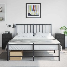 vidaXL Mesas de cabeceira 2 pcs 34,5x39x62 cm aço preto