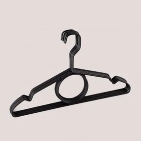 Conjunto de 6 Cabides Ohke Preto - Sklum