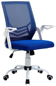 Vinsetto Cadeira de Escritório Ergonômica Giratória Altura Ajustável Apoio para os Braços Dobrável Suporte Lombar 62,5x55x94-104cm | Aosom Portugal