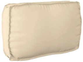 vidaXL Almofada para Encosto Bege 70x40x12 cm Tecido Oxford