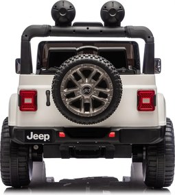 JIPE elétrico para Crianças Jeep Wrangler Rubicon LIFT  24V 4x4, Rodas de espuma EVA Branco