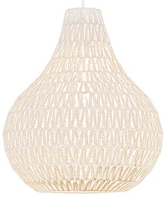 Candeeiro de suspensão escandinavo branco 45 cm - Lina Drop Design,Retro