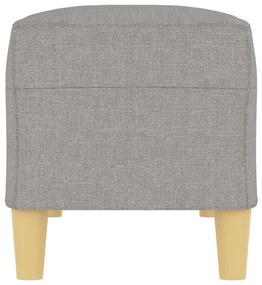 Banco 100x35x41 cm tecido cinza-claro