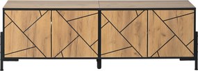 Lowboard para TV, Cor natural | AOSOM Portugal