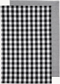 Panos de cozinha Eco Gingham, conjunto de 2
