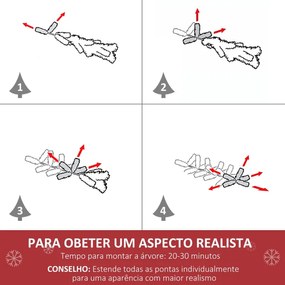 Árvore de Natal com Fibra Óptica - 150 cm