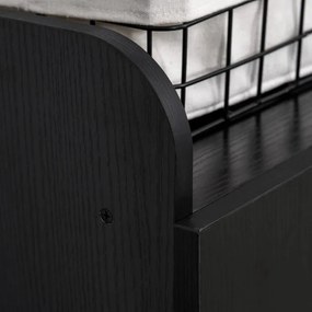 Aparador Snow de 83 cm - Preto - Design Escandinavo