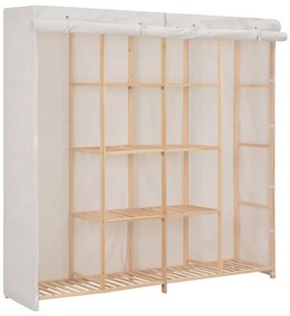 Roupeiro 173x40x170 cm tecido branco