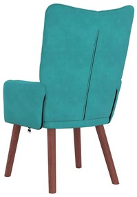 Poltrona Relaxante Velvet Turquesa