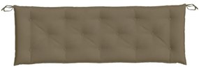 Almofadão banco jardim 150x50x7 cm mesclado tecido cinza-acas.